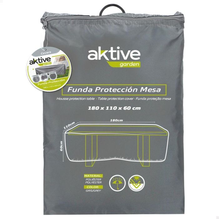 Funda Protectora Aktive Mesas Gris 180 x 60 x 110 cm (6 Unidades) 3