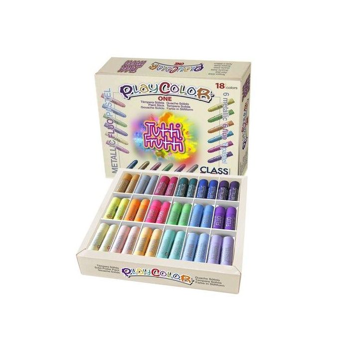 Tempera Instant Solida Playcolor One 5Gr. Tutti Frutti Pack De 144