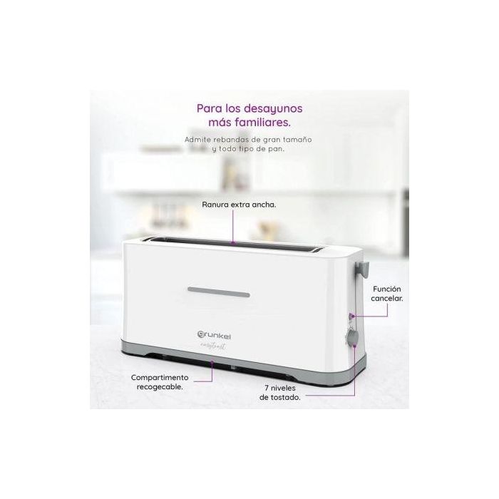 Tostadora Grunkel TS-40EASYTOAST 980 W 3 Tostadora Grunkel TS-40EASYTOAST 980 W 3