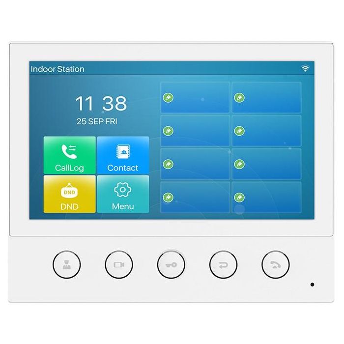 Fanvil i53W Videoportero IP Wi-Fi/PoE con Pantalla Táctil LCD Color 7 Pulgadas, Micrófono y Altavoz Incorporados - Blanco