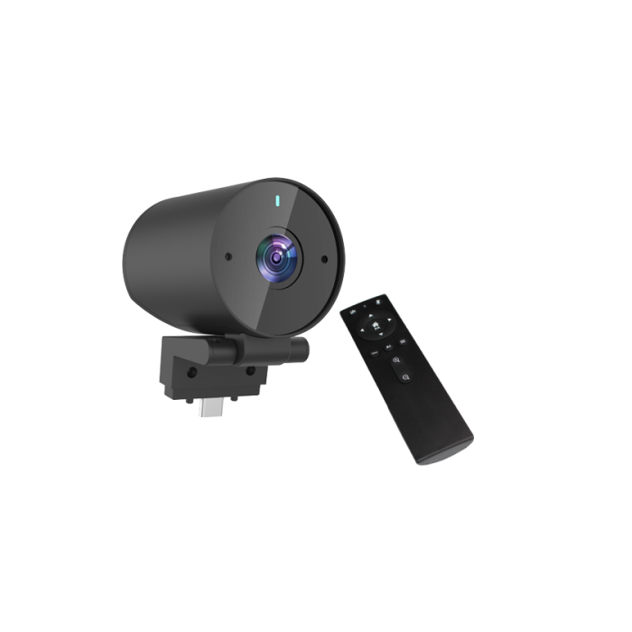 Newline Cámaras VC 4K (61013N00TC4N22M) - Cámara 4K, Compatible con Lyra y Elara, AI, Zoom Digital 3.75X, Auto Framing, 120° Ángulo, Mic Dual, Mando a Distancia