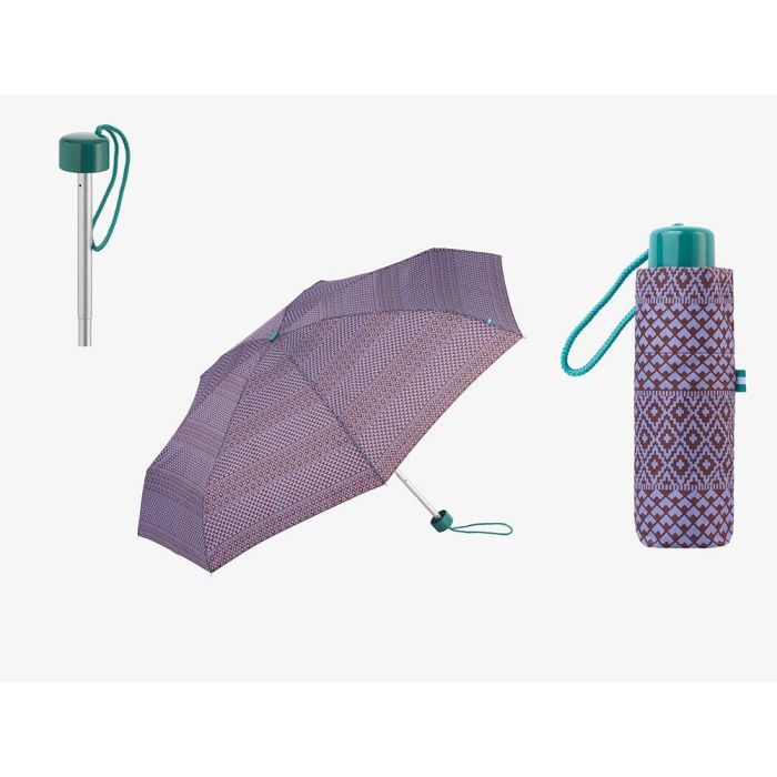 C-Collection Paraguas Mini Plegable Estampado Étnico UV 50+ Antiviento Ø 90 cm Colores Surtidos 2