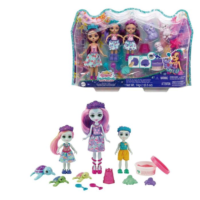 Muñeca Royal Enchantimals Super Pack Familias Hcf94 Mattel