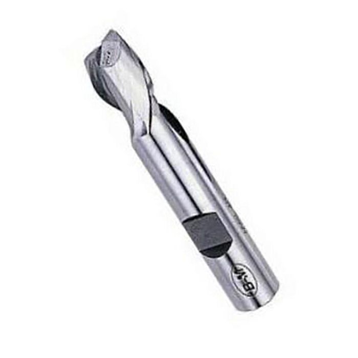 PROTEC Fresa 2 Cortes Serie Corta Mango Cilíndrico HSS 8mm