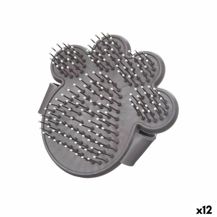 Cepillo para Perros Mascow 336 Gris 10,5 x 10 x 3 cm (12 Unidades)