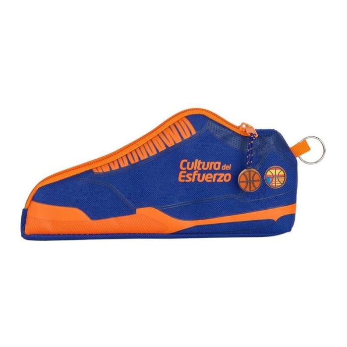 Safta Portatodo Zapatilla Valencia Basket 24x10x2cm Azul y Naranja 1