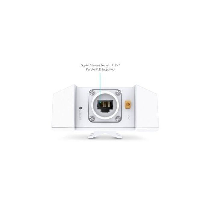 TP-LINK Punto de Acceso Wi-Fi 6 de Doble Banda para Interiores/Exteriores Ax3000 Puerto: 1× Puerto Gigabit Rj45 Velocidad: 574Mbps A 2.4 Ghz + 2402 Mbps A 5 Ghz Caracteristica: 802.3At Poe y Poe Pasivo, Ip67 Resistente A La Intemperie, Antenas × 4 I 2 TP-LINK Punto de Acceso Wi-Fi 6 de Doble Banda para Interiores/Exteriores Ax3000 Puerto: 1× Puerto Gigabit Rj45 Velocidad: 574Mbps A 2.4 Ghz + 2402 Mbps A 5 Ghz Caracteristica: 802.3At Poe y Poe Pasivo, Ip67 Resistente A La Intemperie, Antenas × 4 I 2