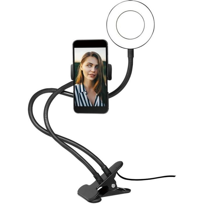 Logilink Smartphone-Ringlicht-Klemmhalterung. DM 8.5cm 1