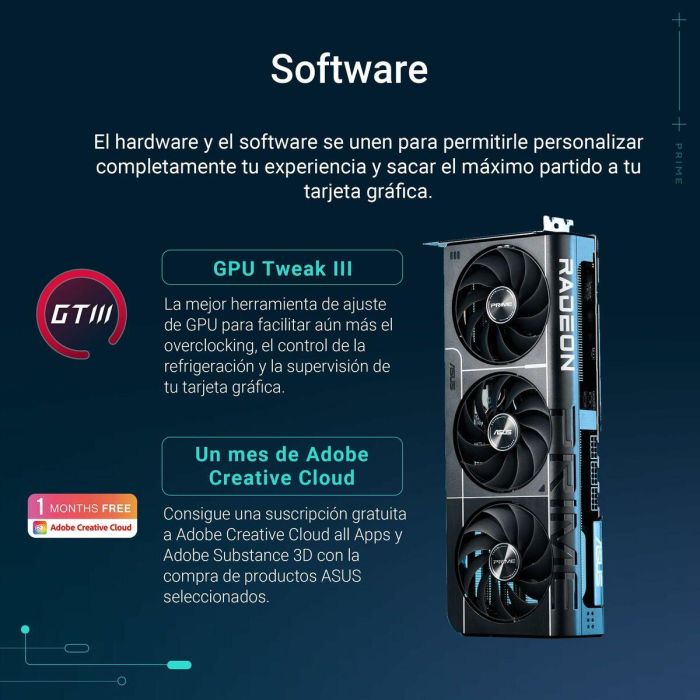 ASUS RX 9070 XT OC 16GB GDDR6 3 Ventiladores Tarjeta Gráfica 13