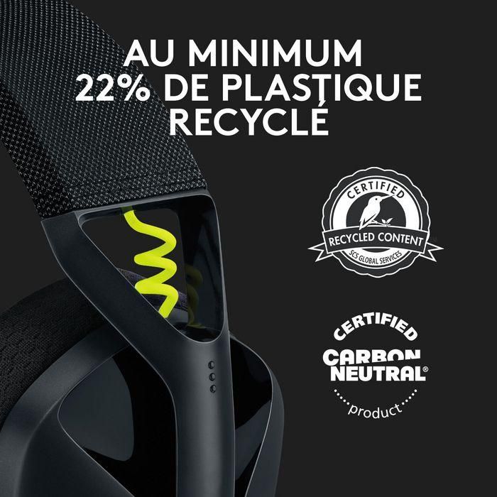Auriculares Gaming Inalámbrico con Micrófono Logitech G435/ Bluetooth/ Negros y Amarillos 11 Auriculares Gaming Inalámbrico con Micrófono Logitech G435/ Bluetooth/ Negros y Amarillos 11