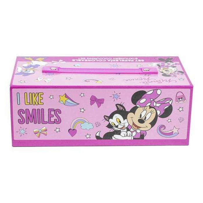 Set de Papelería Minnie Mouse Rosa Maletín 3 Set de Papelería Minnie Mouse Rosa Maletín 3