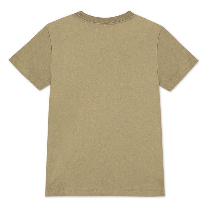 Camiseta de Manga Corta Infantil Nike Brandmark Stack Beige S 2