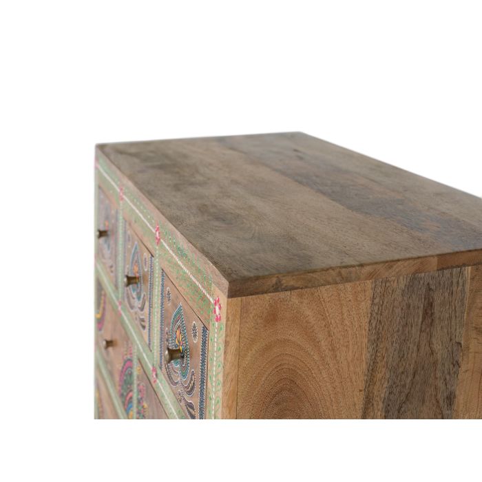 Giner y Colomer Aparador Madera de Mango Natural con 7 Cajones 2 Puertas 122x80x40 cm 3 Giner y Colomer Aparador Madera de Mango Natural con 7 Cajones 2 Puertas 122x80x40 cm 3