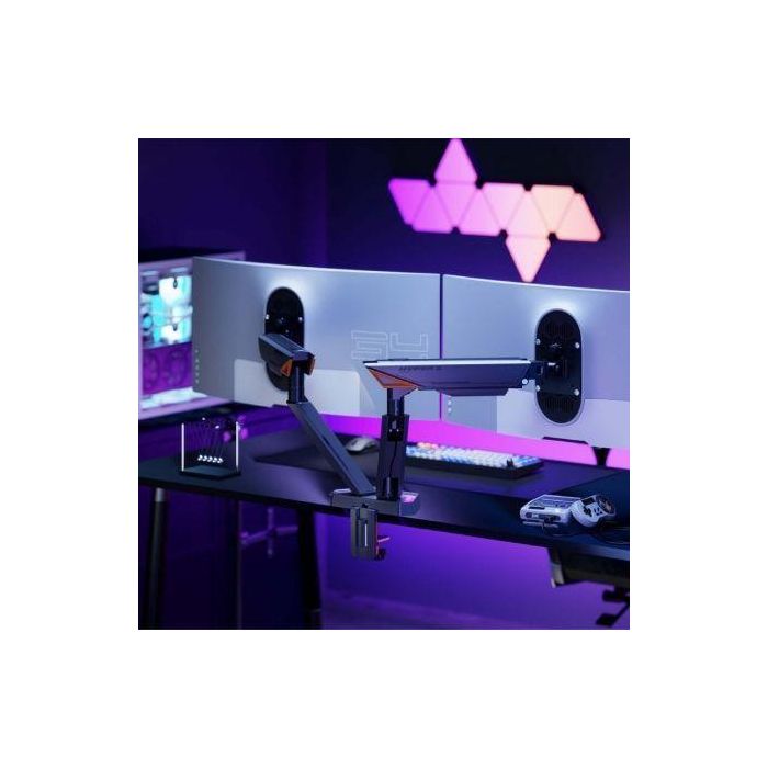 Aisens DT38TSRRGB-349 Soporte de Mesa Gaming para Monitor con Iluminación RGB, Giratorio, Inclinable, Articulado, hasta 38 pulgadas y 16kg 3 Aisens DT38TSRRGB-349 Soporte de Mesa Gaming para Monitor con Iluminación RGB, Giratorio, Inclinable, Articulado, hasta 38 pulgadas y 16kg 3