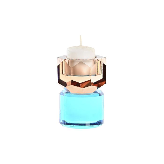 DKD Home Decor Portavela Moderno Bicolor Viridian (Verde Azulado) Ambar Cristal 7 x 9 x 7 cm 2 DKD Home Decor Portavela Moderno Bicolor Viridian (Verde Azulado) Ambar Cristal 7 x 9 x 7 cm 2