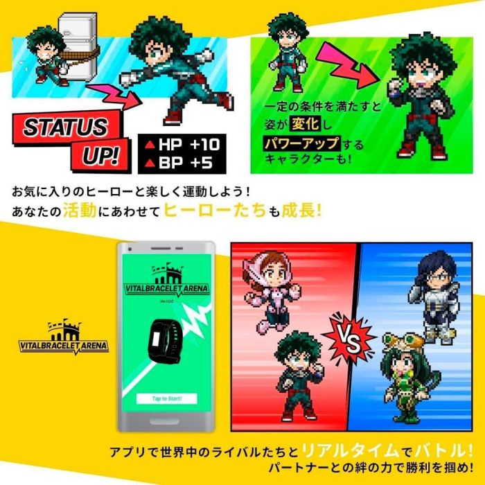 Vital Bracelet Bandai My Hero Academia 2 Vital Bracelet Bandai My Hero Academia 2