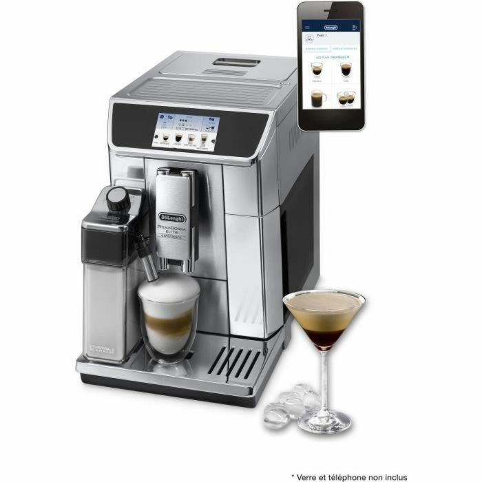 Delonghi ECAM650.85.MS PrimaDonna Elite Experience Cafetera Espresso conectada, pantalla táctil 4.3", jarra térmica, Gris 3 Delonghi ECAM650.85.MS PrimaDonna Elite Experience Cafetera Espresso conectada, pantalla táctil 4.3", jarra térmica, Gris 3