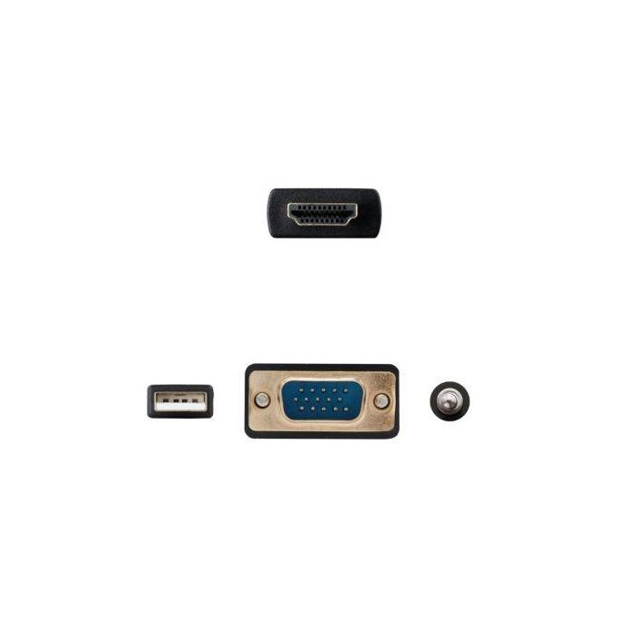 Adaptador HDMI a VGA con Audio NANOCABLE 10.15.4350 1,8 m Negro 2