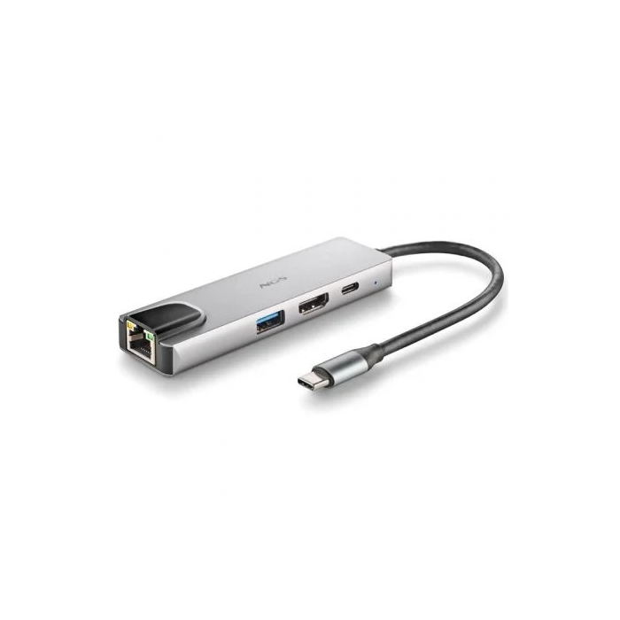 NGS WonderDock Supra WONDERDOCKSUPRA Docking USB Tipo-C con HDMI 4K, USB-C PD 100W, USB 3.0 y RJ45 Gigabit