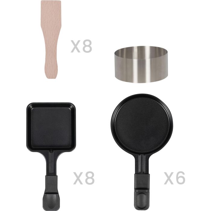 Máquina para hacer raclette, pizza y crepes para 8 personas - Livoo - DOC337 - 2