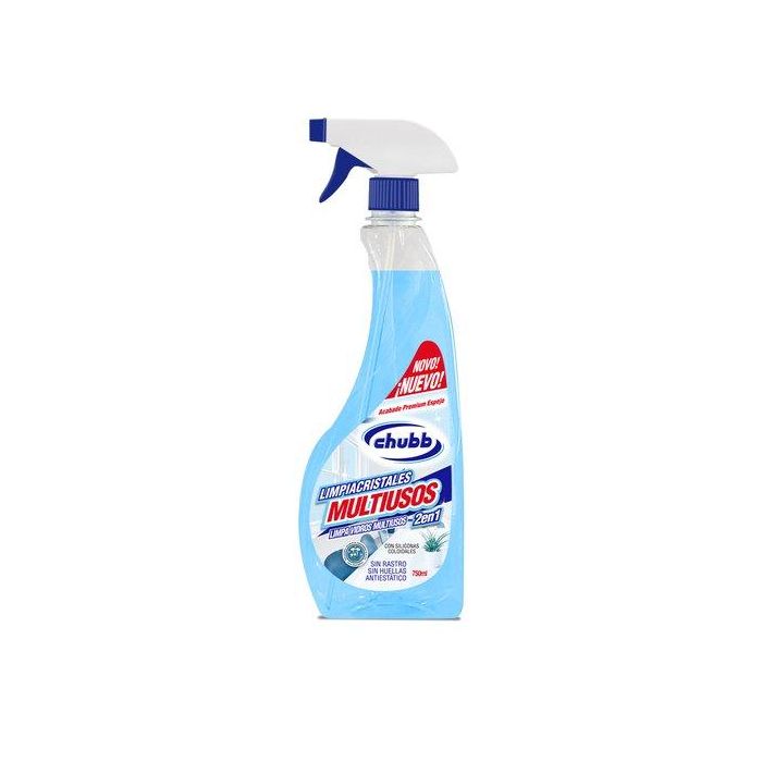 Limpiador Chubb Cristales Multiusos 2 En 1 Con Pistola Spray 750 Ml