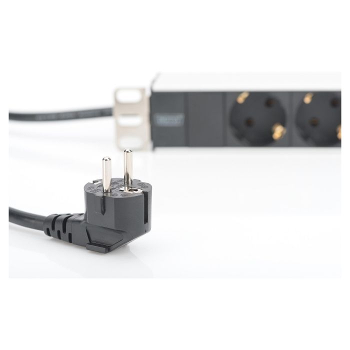 Digitus Regleta de enchufes 19" 1HE con 8 tomas, perfil de aluminio, 2m cable, Negro Digitus Regleta de enchufes 19" 1HE con 8 tomas, perfil de aluminio, 2m cable, Negro