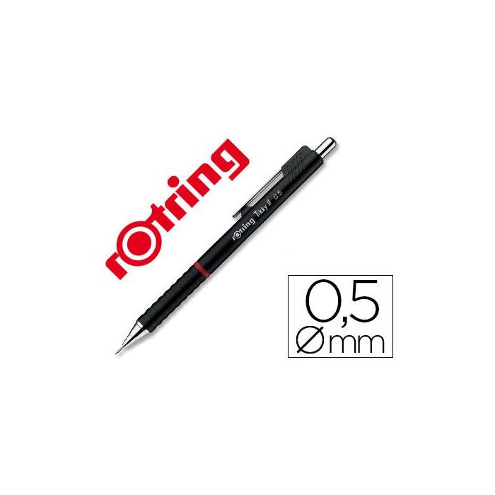 Portaminas Rotring Tikky 0,5 mm Negro