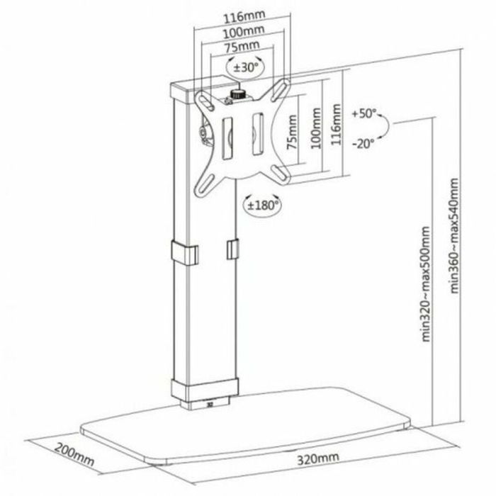 Soporte de Mesa para Pantalla Equip 65012607101 32" 4 Soporte de Mesa para Pantalla Equip 65012607101 32" 4