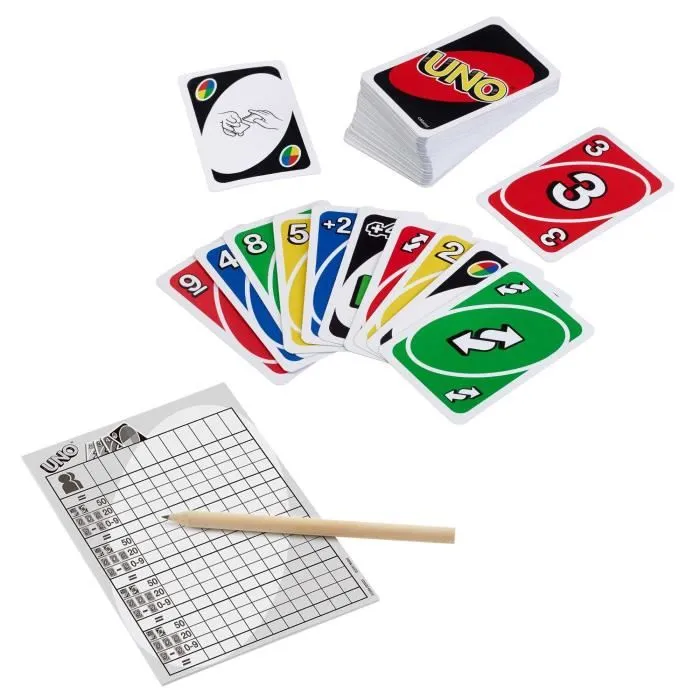 Mattel Games UNO Deluxe Juego de Cartas para 7 años y más 5 Mattel Games UNO Deluxe Juego de Cartas para 7 años y más 5