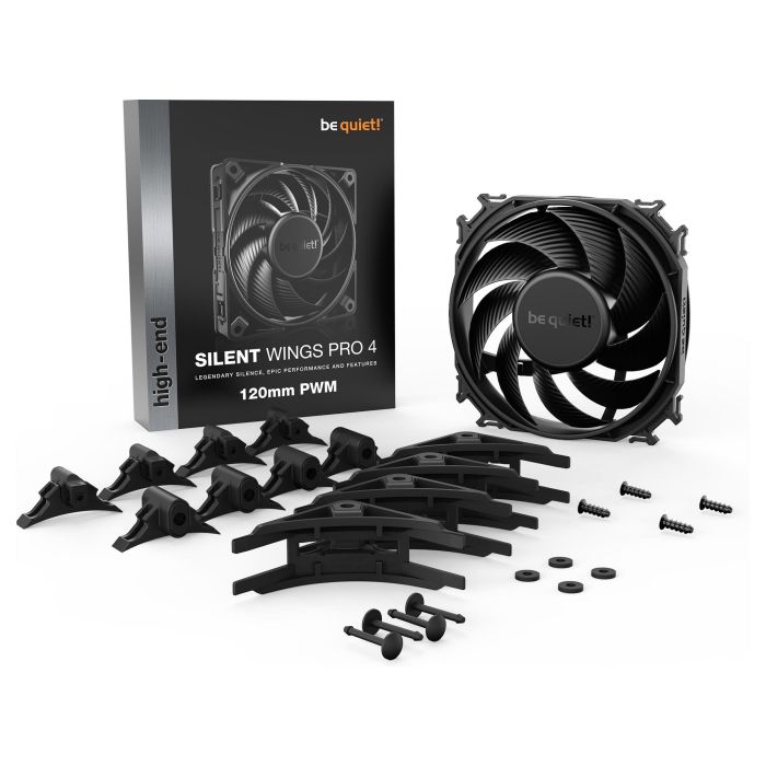 Be Quiet! SILENT WINGS PRO 4 120mm PWM Ventilador para PC Negro 4
