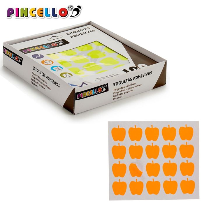 Etiquetas Adhesiva 22X49Mm Manzana Surtidos 5P Pincello (120 Unidades) 2 Etiquetas Adhesiva 22X49Mm Manzana Surtidos 5P Pincello (120 Unidades) 2