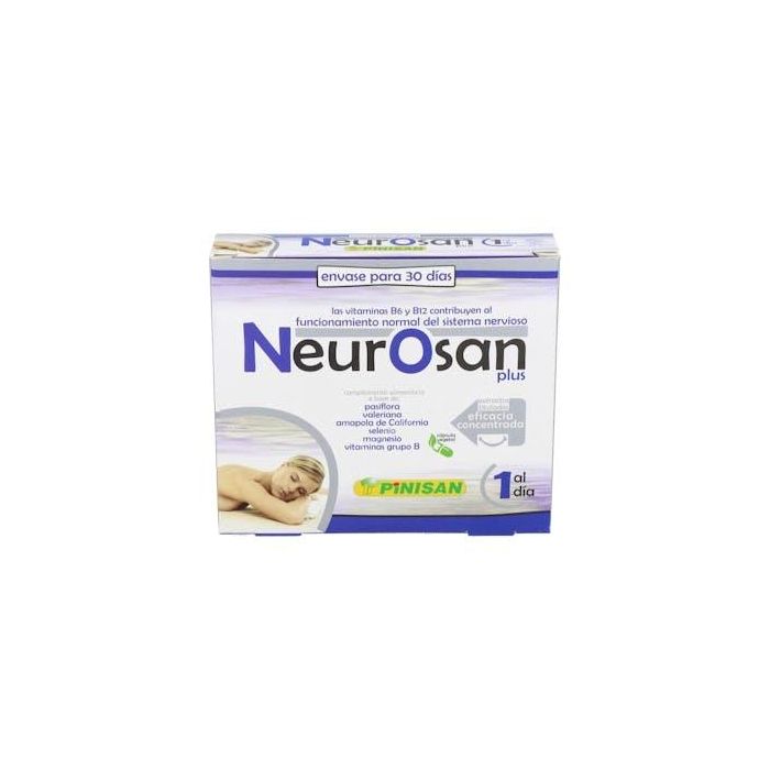 PINISAN Neurosan 30 Cápsulas, Combinación de Plantas, Vitaminas y Minerales para el Funcionamiento Normal del Sistema Nervioso