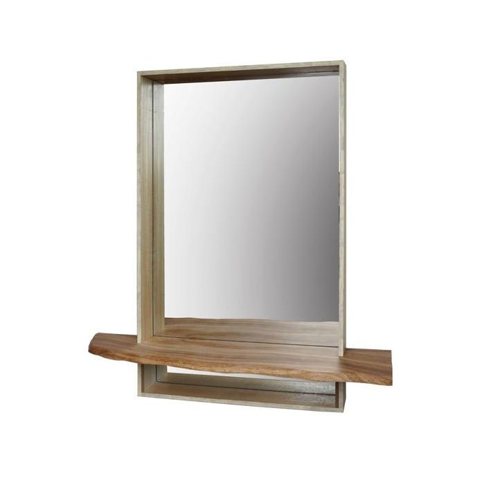 Espejo Alpino DKD Home Decor Natural 13 x 60 x 60 cm (2 Unidades) Espejo Alpino DKD Home Decor Natural 13 x 60 x 60 cm (2 Unidades)