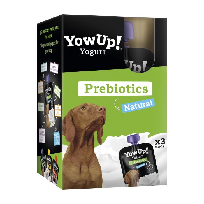 Yowup Yogur Perros Pack 3x115g Sin Lactosa, 0% Grasa. Con Prebióticos, Calcio para Salud Ósea y Digestiva. Sabor Original. 1 Yowup Yogur Perros Pack 3x115g Sin Lactosa, 0% Grasa. Con Prebióticos, Calcio para Salud Ósea y Digestiva. Sabor Original. 1