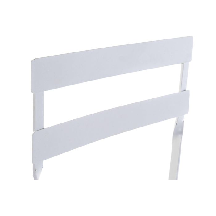 Conjunto de Mesa con 2 Sillas DKD Home Decor Blanco 80 cm 60 x 60 x 70 cm (3 pcs) 4 Conjunto de Mesa con 2 Sillas DKD Home Decor Blanco 80 cm 60 x 60 x 70 cm (3 pcs) 4