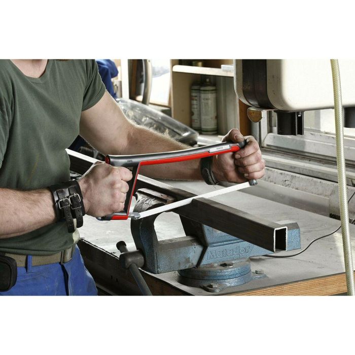 Facom 601PB Sierra para metales, Arco de sierra con tensión de 80kg, 2 posiciones (45°/90°), para hojas de 300mm, ergonómica 2 Facom 601PB Sierra para metales, Arco de sierra con tensión de 80kg, 2 posiciones (45°/90°), para hojas de 300mm, ergonómica 2