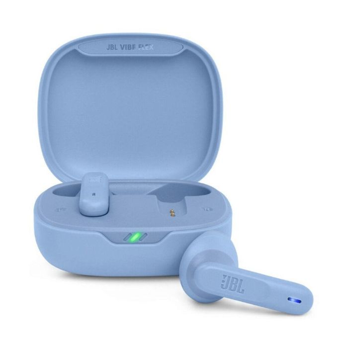 JBL JBLVFLEXBLU Auriculares True Wireless Vibe Flex, Sonido Deep Bass, 32h Autonomía, Resistentes IPX54, con Estuche de Carga, Azul 7 JBL JBLVFLEXBLU Auriculares True Wireless Vibe Flex, Sonido Deep Bass, 32h Autonomía, Resistentes IPX54, con Estuche de Carga, Azul 7