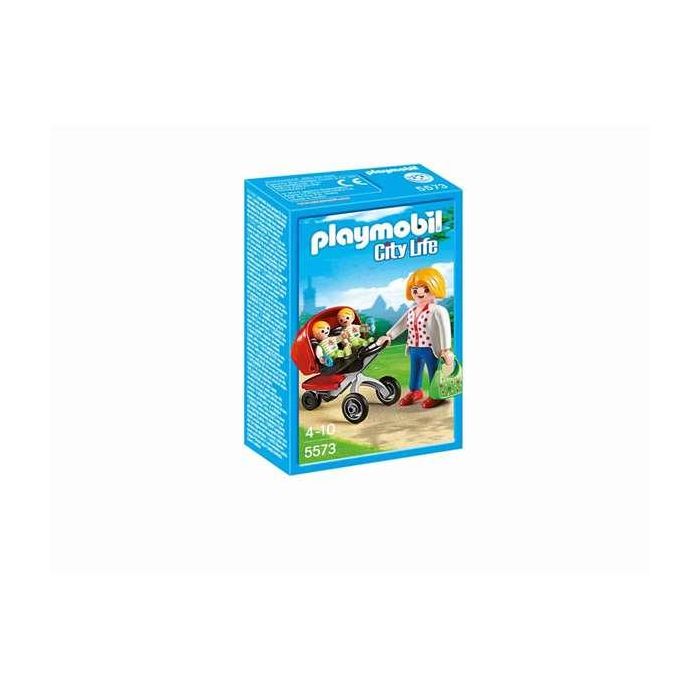 Mama con carrito de gemelos playmobil city life 1 Mama con carrito de gemelos playmobil city life 1