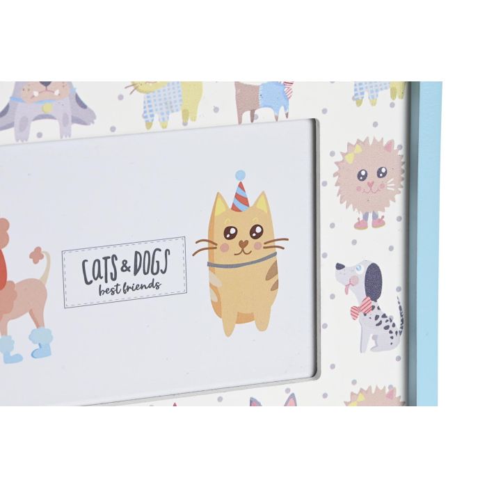 DKD Home Decor Marco de Fotos Infantil Azul Naranja 1.5 x 17.5 x 22.5 cm (6 Unidades) 2