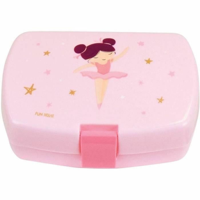 Fun House 006364 Juego de Vajilla Infantil Bailarina 6 Piezas Reutilizable: Vaso, 2 Platos, Cubiertos, Botella y Caja Snacks 2 Fun House 006364 Juego de Vajilla Infantil Bailarina 6 Piezas Reutilizable: Vaso, 2 Platos, Cubiertos, Botella y Caja Snacks 2