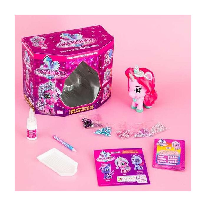 Bandai Unicornio Crystalverse Classic para Cristalizar, Incluye 1500 Cristales, Pegamento, Aplicador y Manual, Surtidos Edad 6+ 8