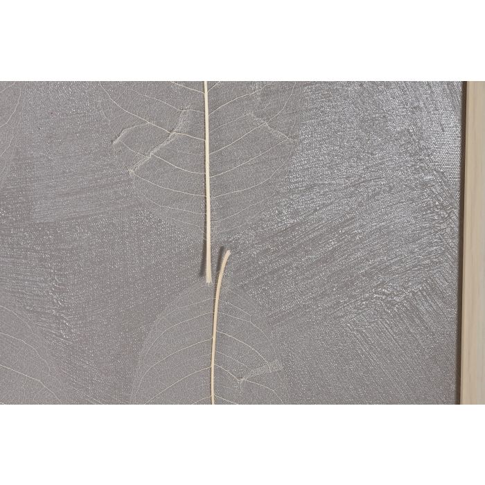 DKD Home Decor Cuadro Moderno Hojas Nidos Lienzo Verde Beige 3.5 x 90 x 120 cm (2 Unidades) 3