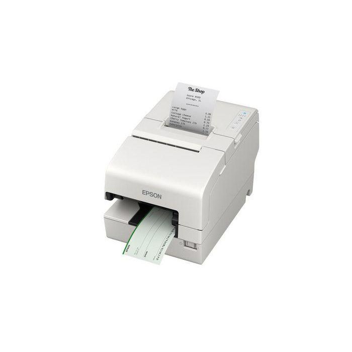 Epson OmniLink TM-H6000VI TM-H6000V-203 Impresora TPV Multifunción con Procesamiento de Cheques USB Blanca