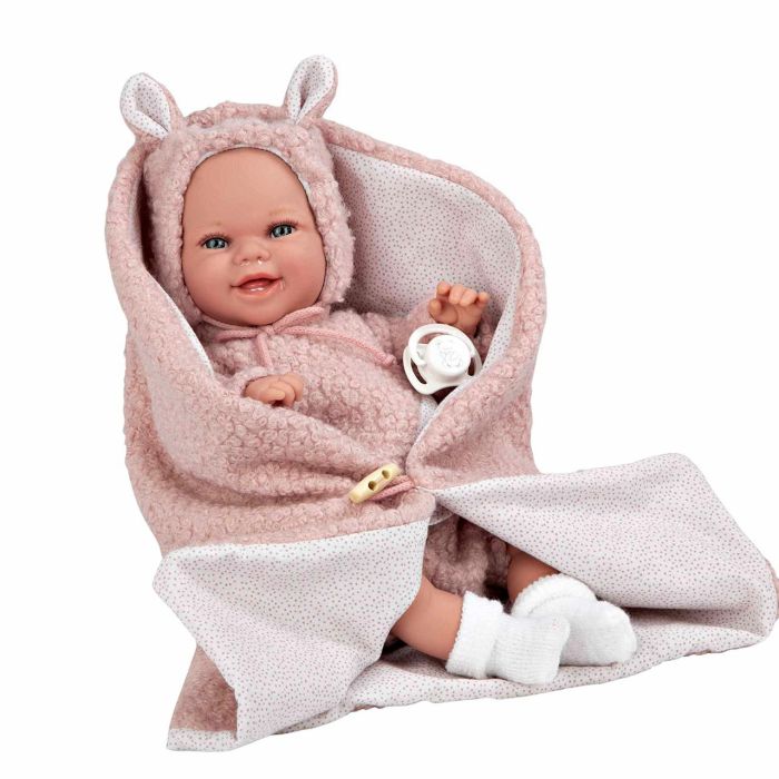 Muñecas Arias Muñeca Elegance Babyto de Peso, Rosa, con Manta, 35 cm, Cuerpo Blando para Niños +3 Años Muñecas Arias Muñeca Elegance Babyto de Peso, Rosa, con Manta, 35 cm, Cuerpo Blando para Niños +3 Años