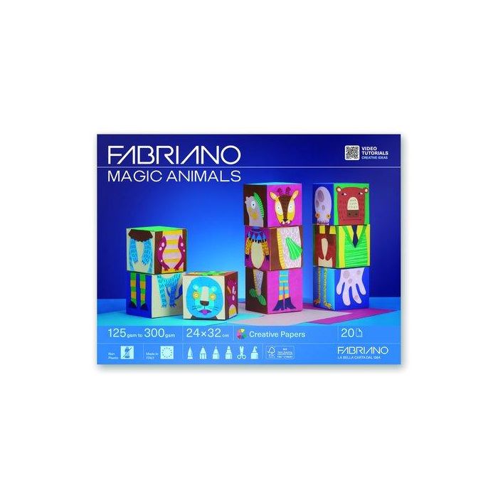 Bloc Fabriano Manualidades 20H.Magic Animals
