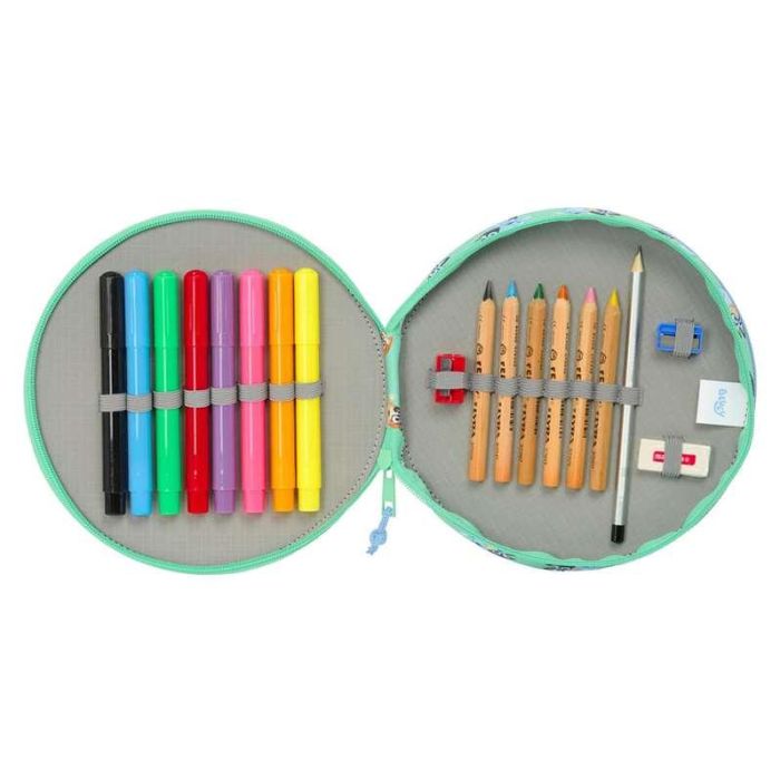 Safta Plumier Redondo 18 Piezas Bluey "Sisters" 21x3,5 Cm 2 Safta Plumier Redondo 18 Piezas Bluey "Sisters" 21x3,5 Cm 2