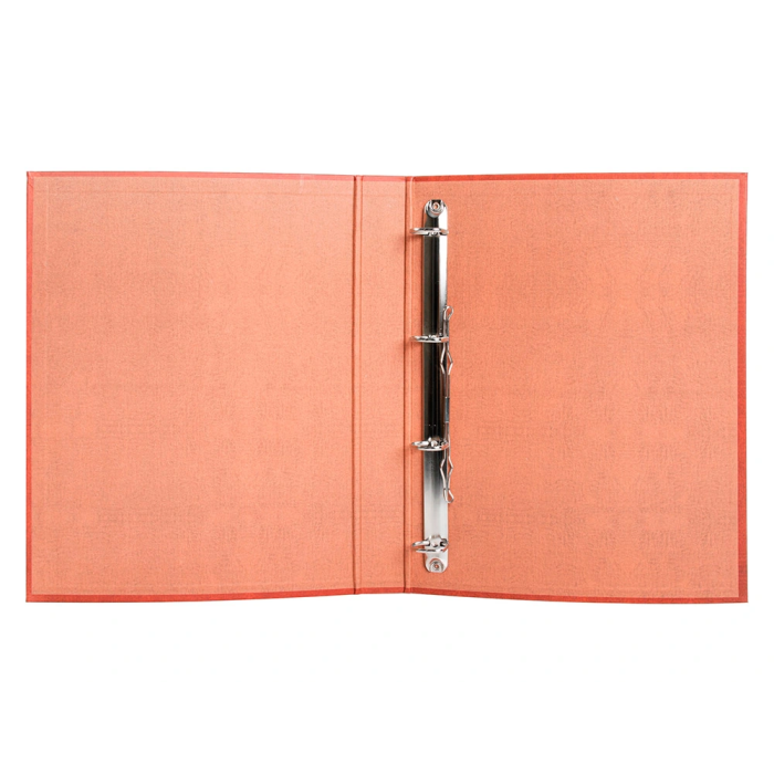 Liderpapel Carpeta de 4 Anillas 25mm Folio Cartón Forrado Cuero Compresor Plástico 8