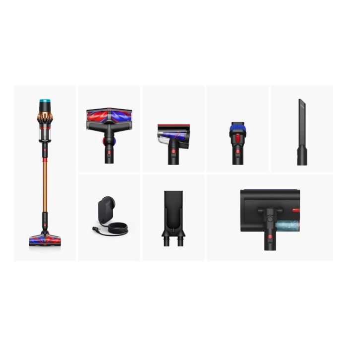 Dyson V16 Piston Animal Submarine Aspiradora Escoba 3 en 1 Sin Bolsa 900W 315AW 1.3L Negro Cobre, Filtro HEPA, Turbo, Pantalla LCD