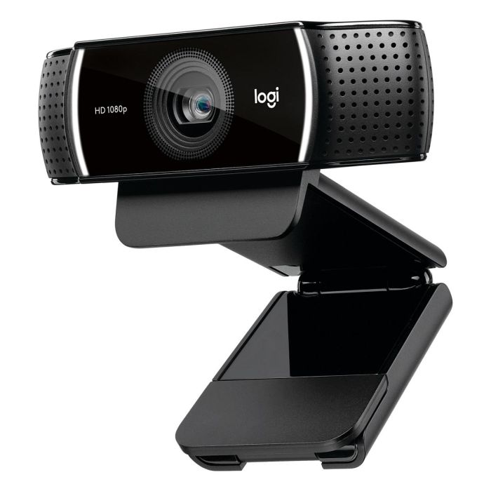 Logitech C922 Pro Stream Webcam - Enfoque Automático, 1080P Full HD, Micrófono Estéreo, Corrección de Iluminación
