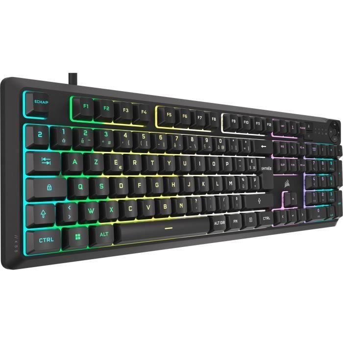 Teclado gaming de membrana con cable - CORSAIR - K55 CORE RGB - Retroiluminación RGB de 10 zonas - Gris - Silencioso y responsivo 3 Teclado gaming de membrana con cable - CORSAIR - K55 CORE RGB - Retroiluminación RGB de 10 zonas - Gris - Silencioso y responsivo 3